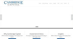 Desktop Screenshot of cambridgecapital.com