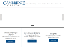 Tablet Screenshot of cambridgecapital.com